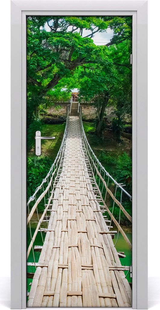 Tulup Türaufkleber 75x205 cm Dekorative Aufkleber Selbstklebend Wasserdichte Tapete Abnehmbar Schlafzimmer Wohnzimmer Wohnkultur - Hängebrücke