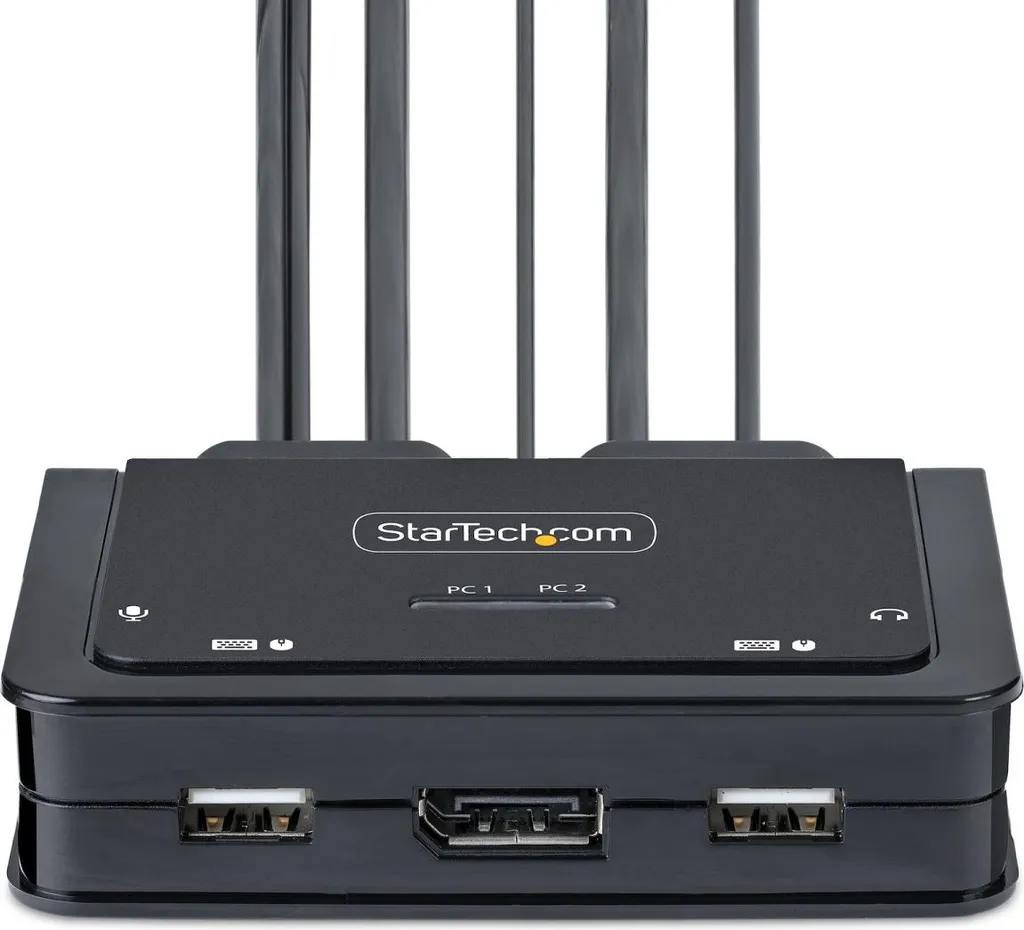 Partagez un écran 4K entre deux laptops USB-C - KVM Compact StarTech