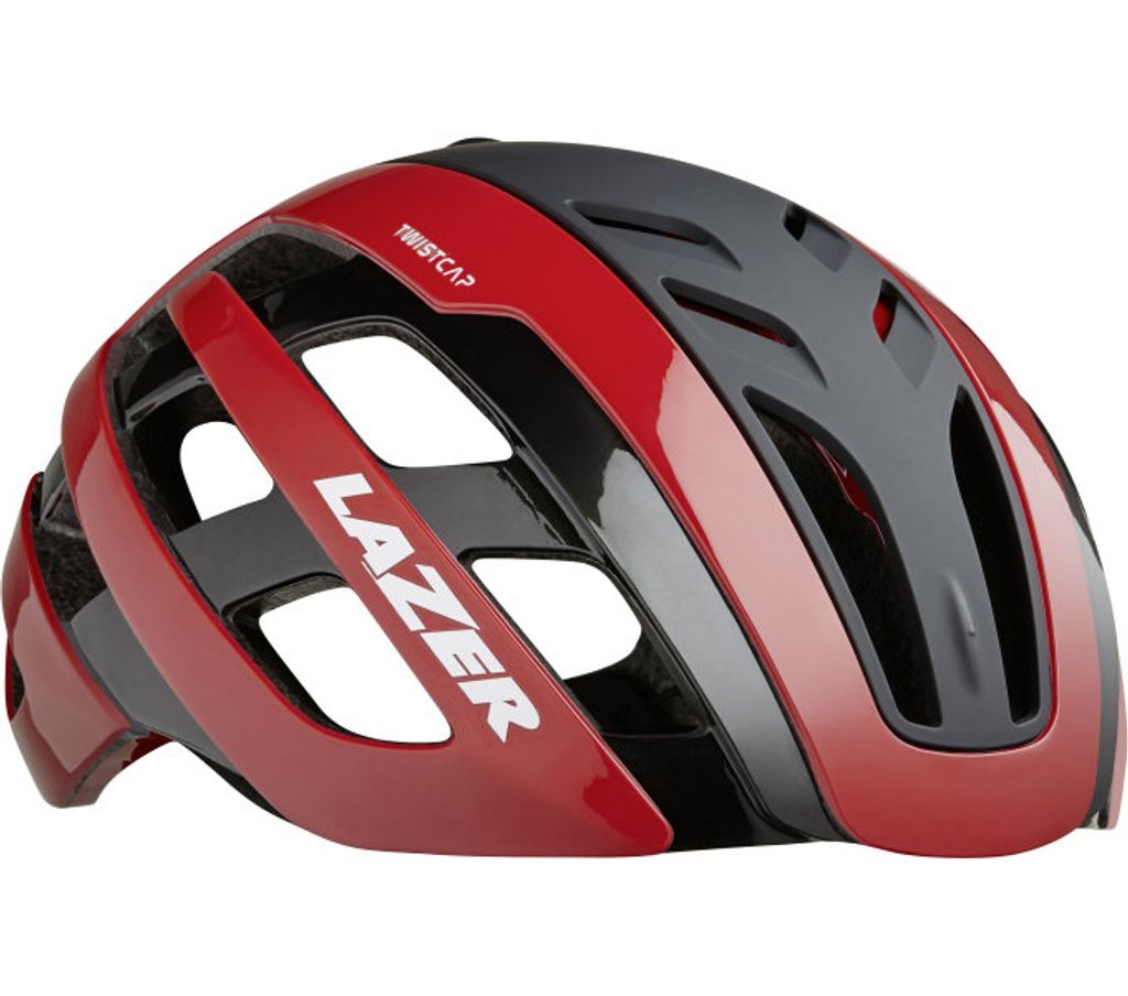 Lazer Fahrradhelm Century + LED red black Größe S