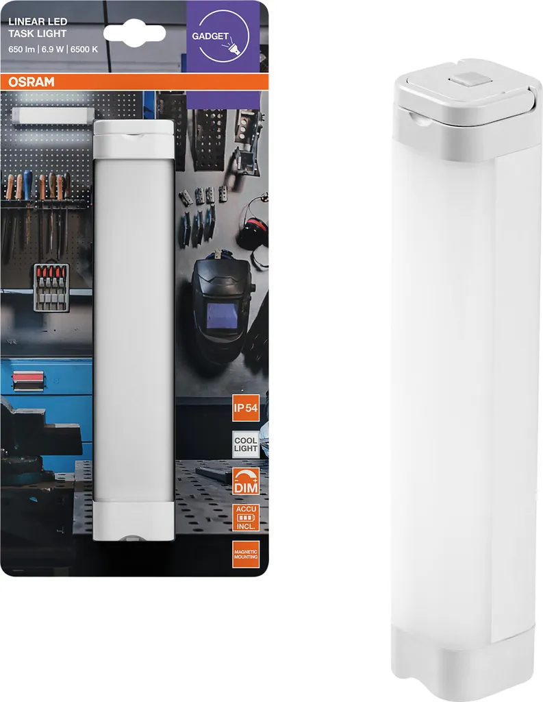 Lampe LED tactile 6500K dimmable OSRAM Tasklight avec batterie USB 20cm