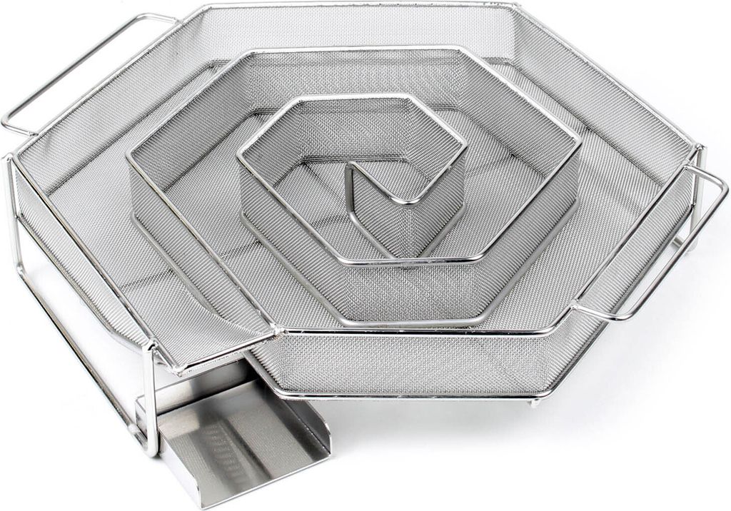 Wiltec BBQ Räucherschnecke aus Edelstahl 20,5x20,5cm, Produktbild 1