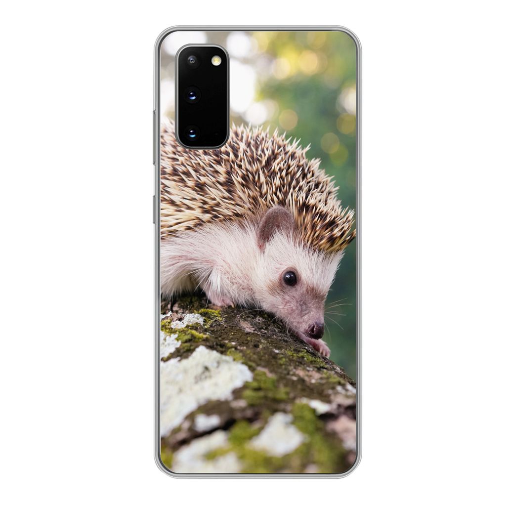 MuchoWow Handyhülle Schutzhülle Hülle für Samsung Galaxy S20 Baby - Igel - Baum Silikon Softcase Handy Hülle - Bild