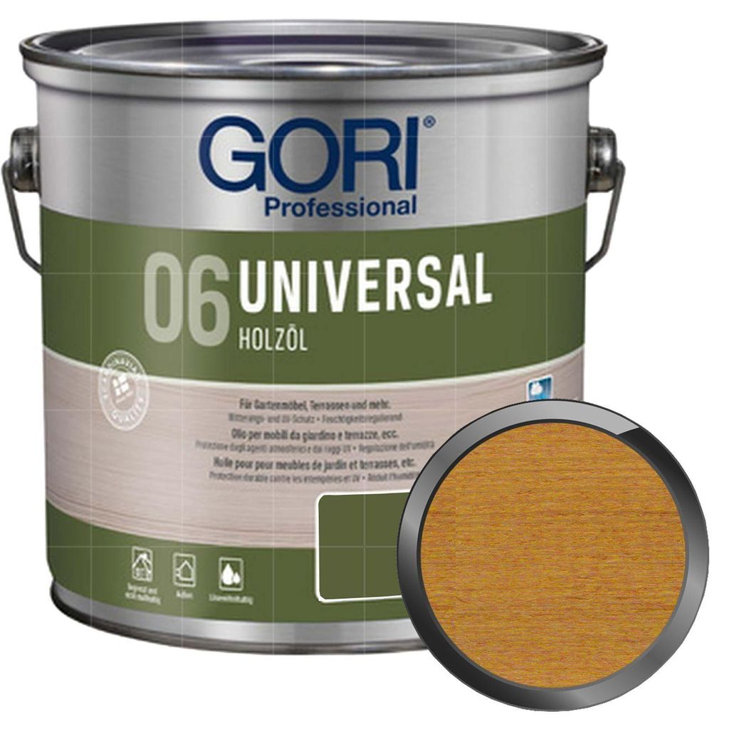 GORI 06 Universal Holzöl 2.5 Liter LÄRCHE Gartenmöbelöl Produktbild 