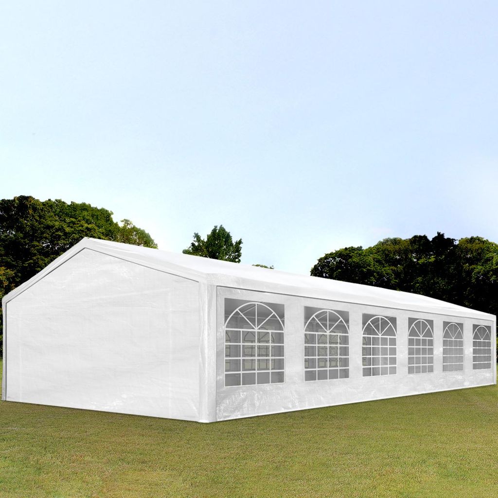 TOOLPORT Tendone per feste gazebo 6x12 m bianco PE 350 N Immagine del prodotto 