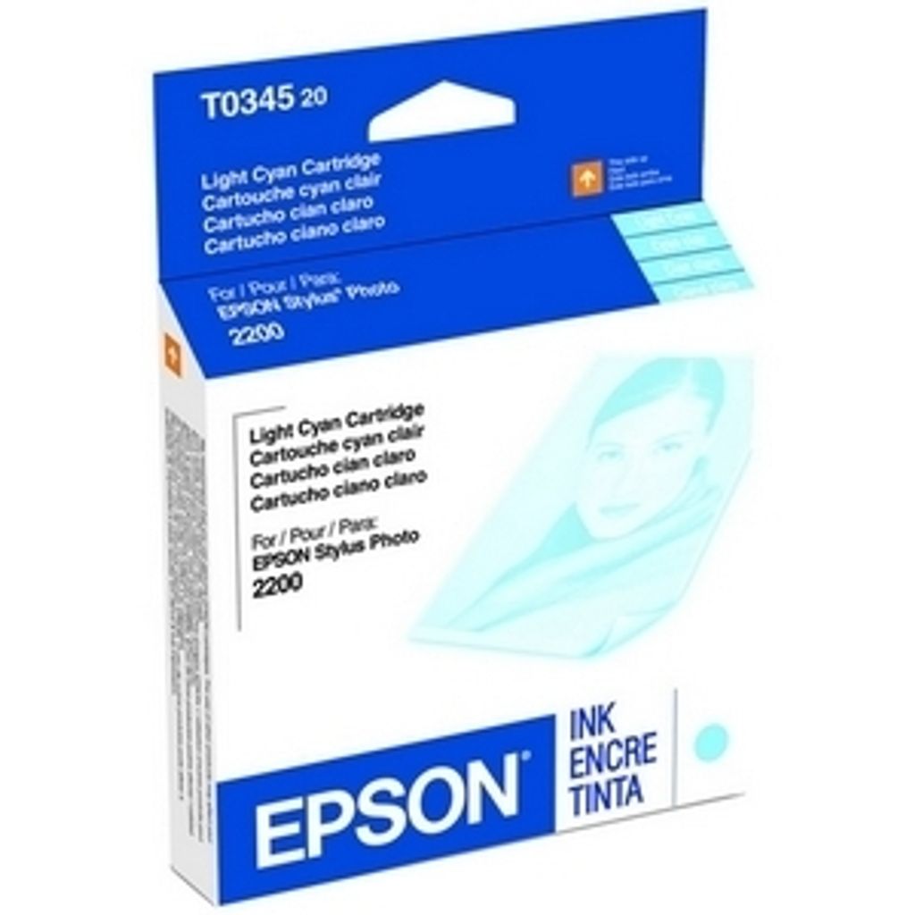 Epson Chameleon Singlepack Light Cyan T0345 Ultra Chrome, Helle Cyan, Tinte auf Pigmentbasis, 17 ml, 1 Stück(e)