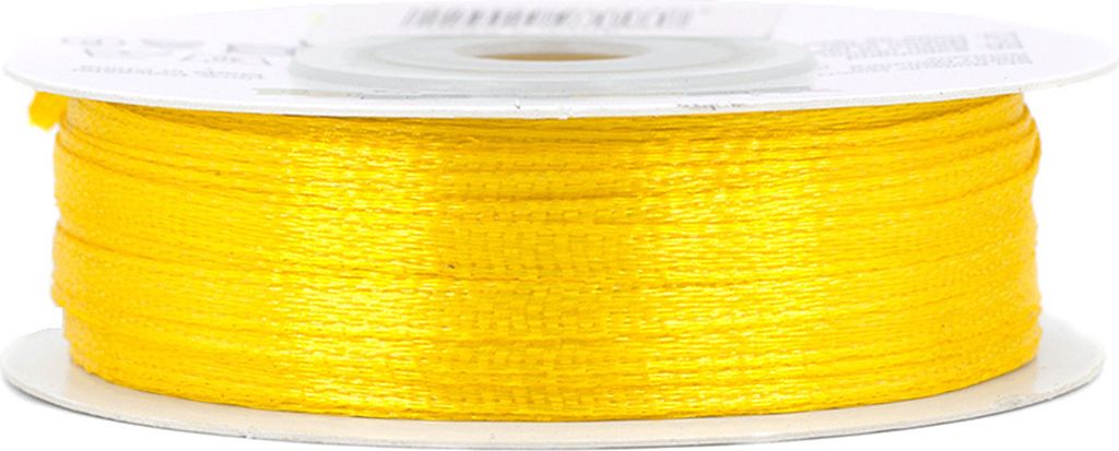 Satinband 3mm x 50m Rolle Gelb