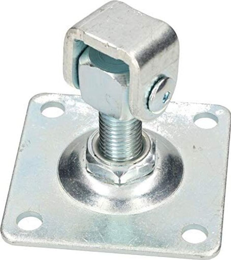 KOTARBAU Torangel M20 100x100 Torband Verzinkt Einstellbar Gewinde Schraubenlöcher Torscharnier Anschraubplatte Sicherheit Rostbeständig Wetter...