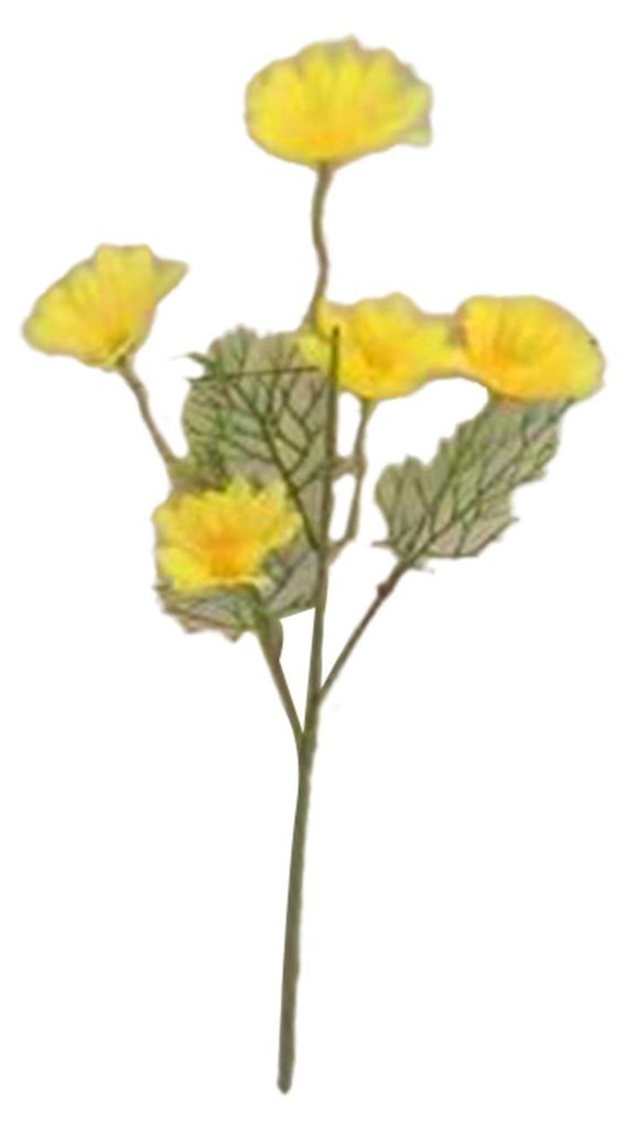 Künstlicher Blumenstrauß mit 5 Köpfen, künstliche Seidenwildblumen mit Stielen, künstlicher Frühlingsblumenstrauß für Zuhause, Hochzeit, Ga...