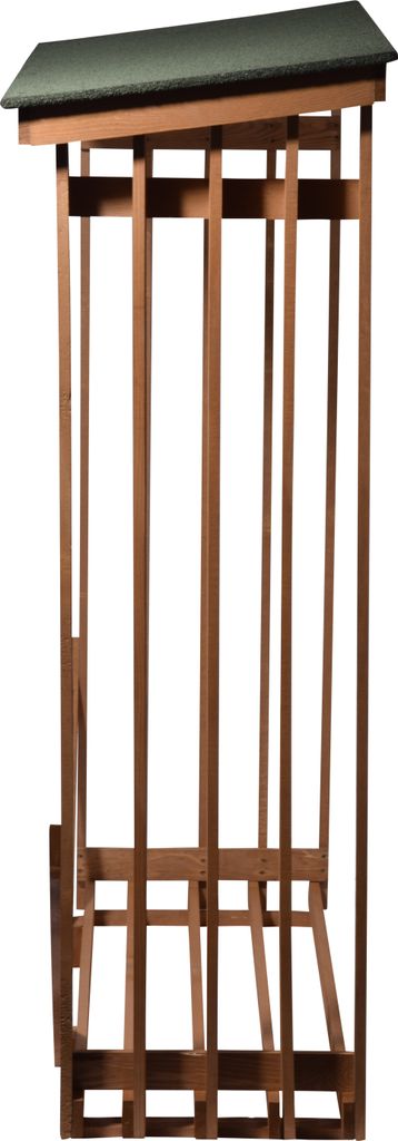 dobar Großes Kaminholzregal Wand XL aus Holz für draußen im Produktbild 5