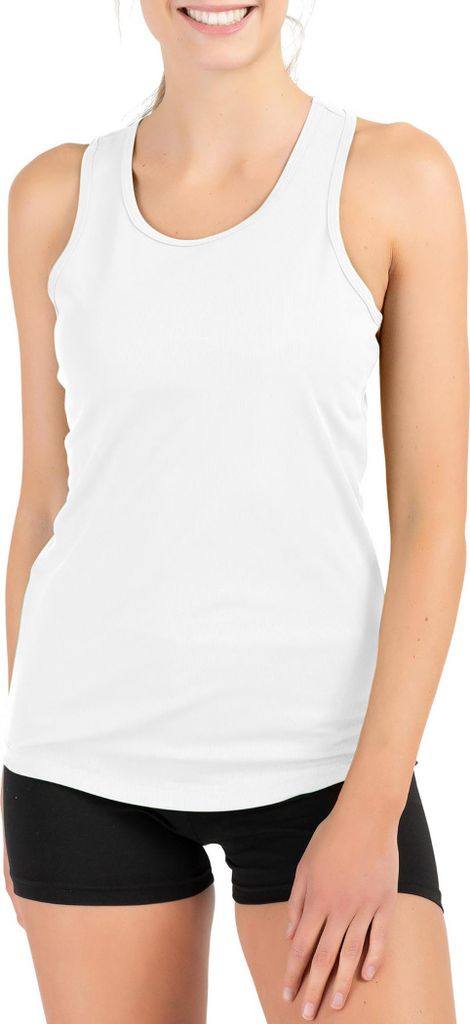 Mivaro Damen Sport Tanktop - Funktions Top aus Polyester, atmungsaktiv und schnelltrocknend, luftiger Schnitt, Größen XS bis 4XL