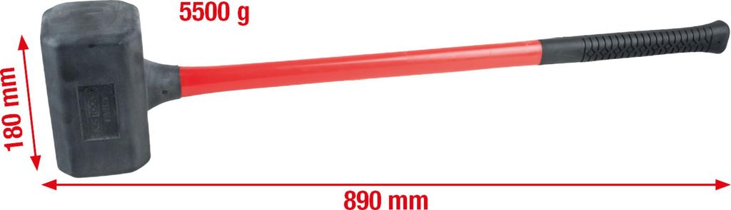 KS TOOLS Rückschlagfreier Schonhammer XL 5500g 140.5259 Obrázek produktu 