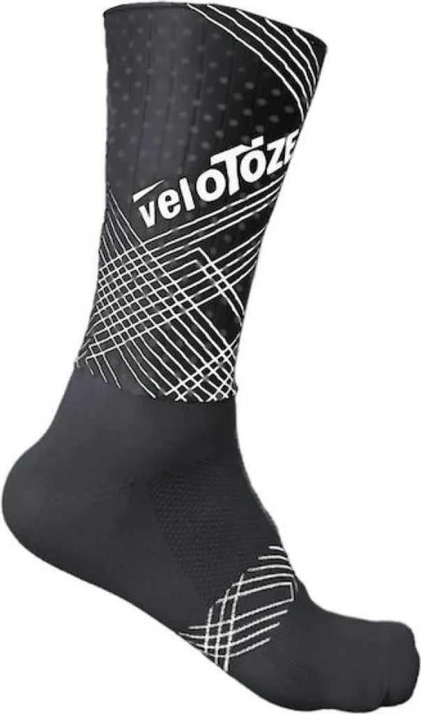 Chaussettes de Vélo de Course Aérodynamiques VeloToze Noir Taille 43/47
