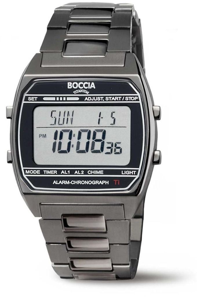 Boccia 3738-07 Montre digitale titane noir Image du produit 