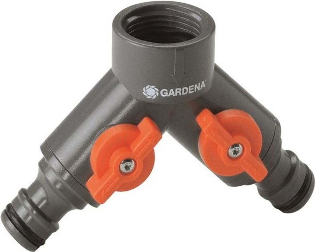GARDENA Wasserverteiler für Gartenschlauch 2-Wege Produktbild 3