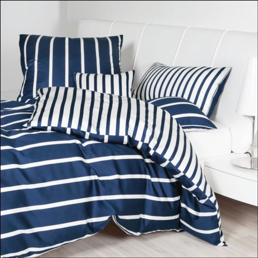 Bettwäsche 135x200+80x80 cm 39028-12 nachtschattenblau Produktbild 