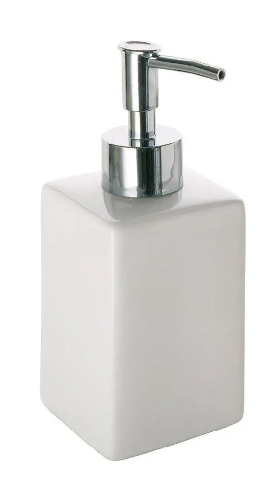 Dosasapone in Ceramica Bianca Verbena | Accessorio Bagno Spa Look