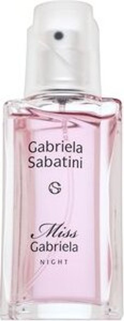 A bottle of Gabriela Sabatini Miss Gabriela Night Eau de Toilette.