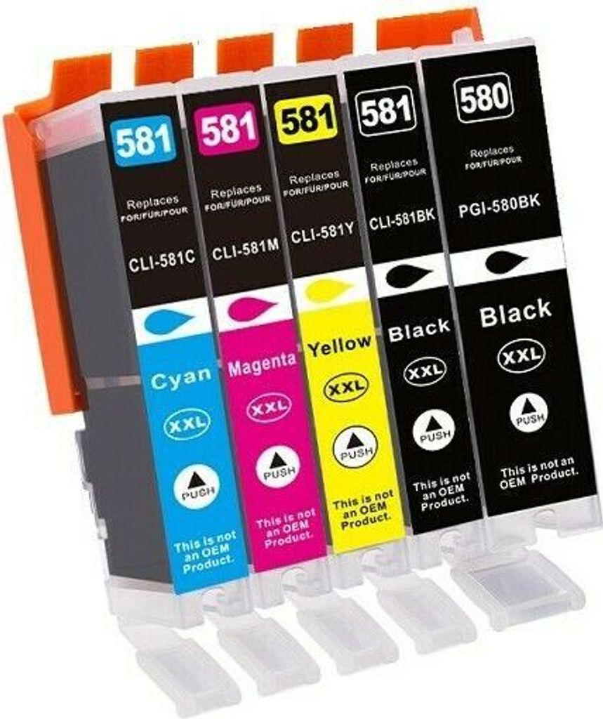 Tisanto passend für Canon PGI-580 / CLI581 5er Set Produktbild 