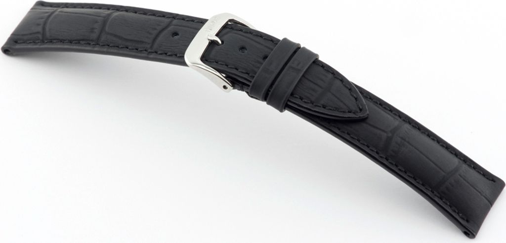 Happel Lederband Ironton 22 mm schwarz