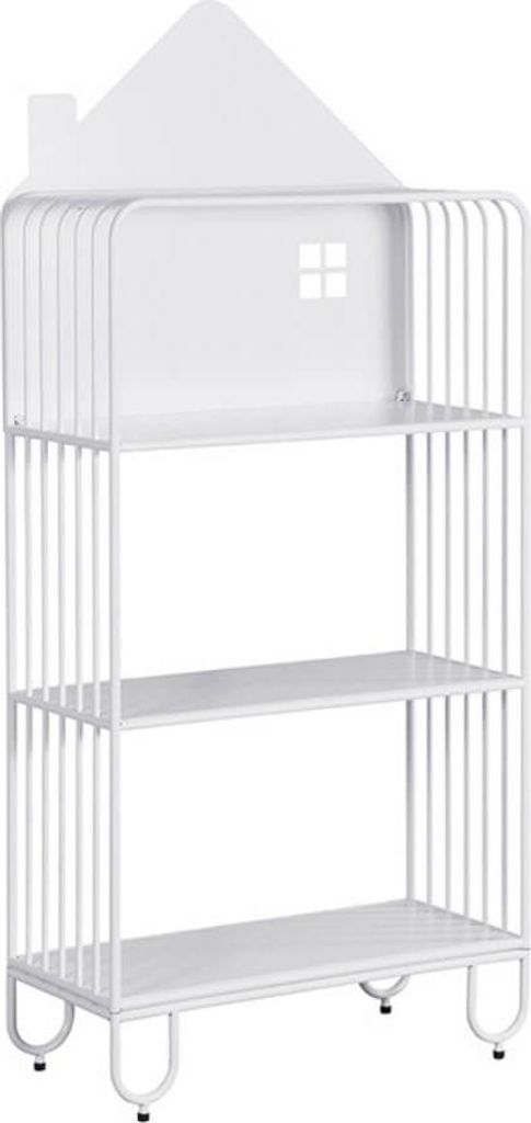 HOME DELUXE - Kinderregal TODO - Farbe: Weiß, Maße: 134x61x28 cm, inkl. 2 Aufbewahrungsboxen, Bodenschondend, stabile Konstruktion I Kinderregal ...