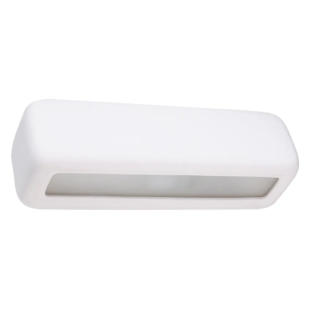 Applique murale design en céramique blanche SUBANI E27 15W 33cm