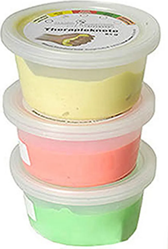 Dittmann Set de 3 Pâtes à Modeler Thérapeutiques 85g pour Rééducation