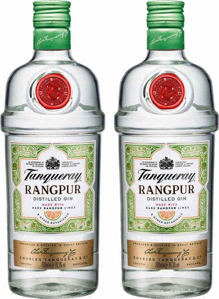 Tanqueray Rangpur, 2er, Destillierter Gin, Alkohol, Alkoholgetränk, Flasche, 41.3%, 700 ml, 734133