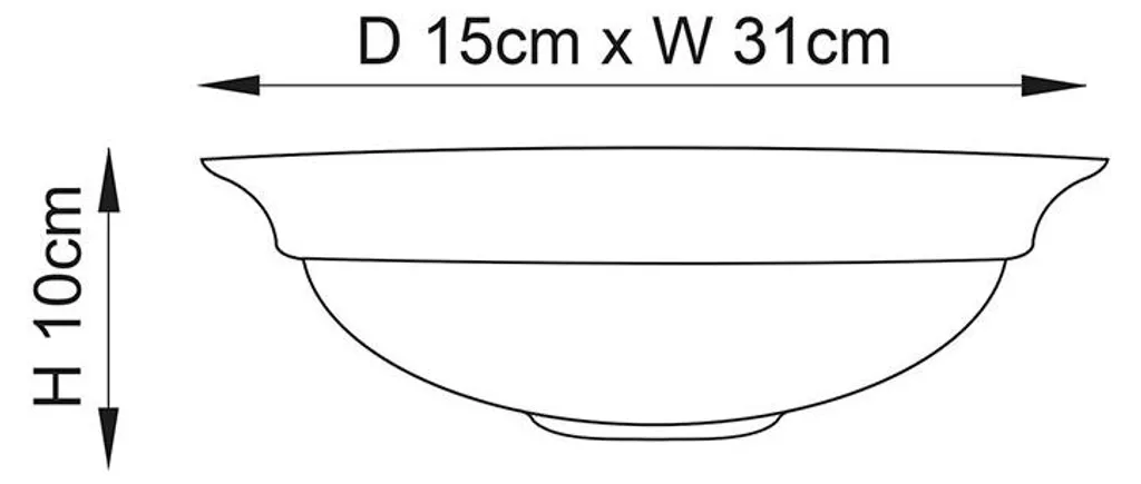 Luminaire Mural Design Blanc en Plâtre 31cm - Applique HILLSIDE Endon - 6