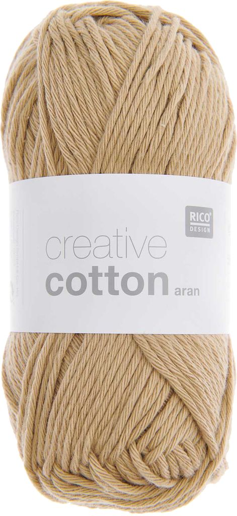 Rico Design Creative Baumwolle aran, 50 g, ca. 85 m Camel