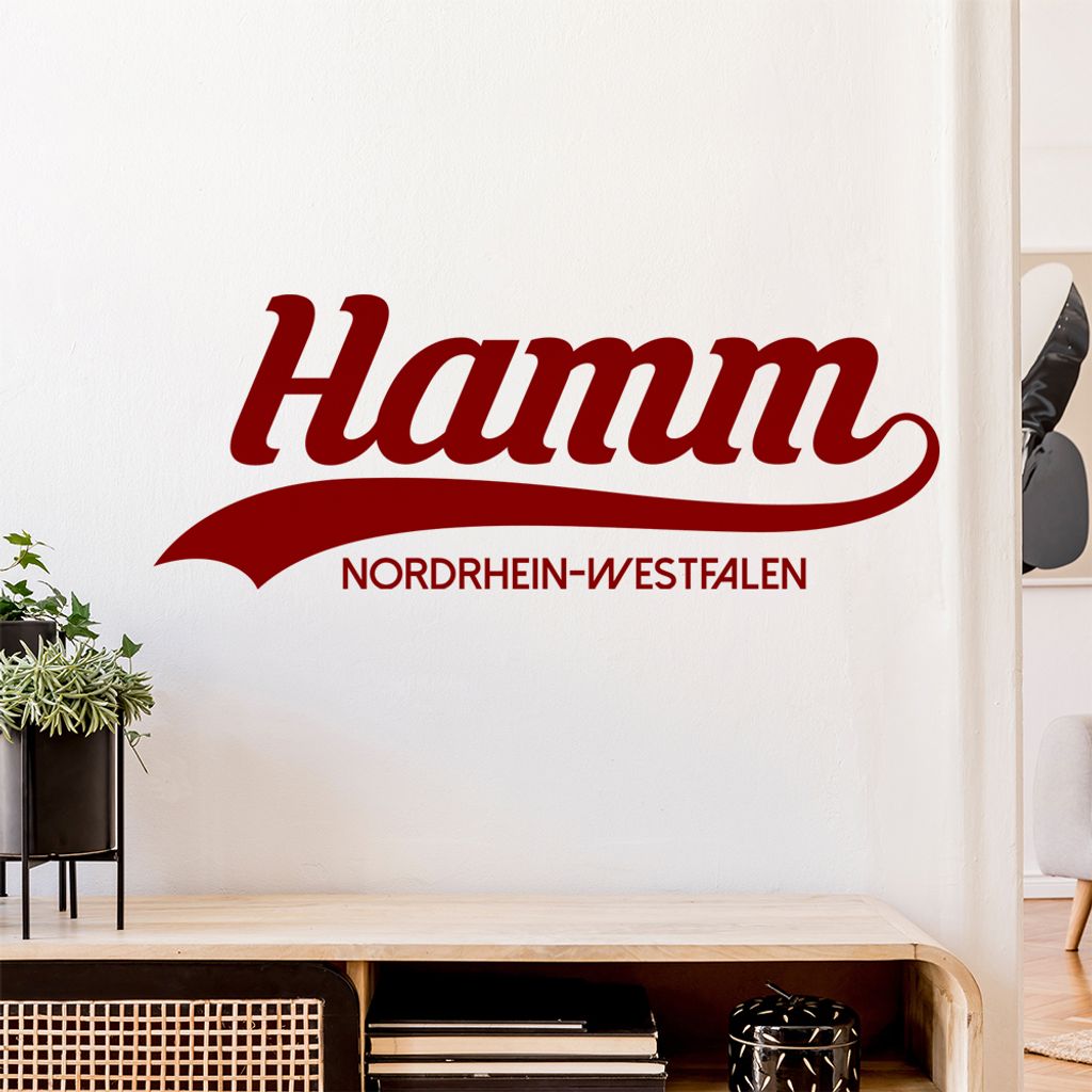 Hamm Nordrhein-Westfalen Wandtattoo Wandaufkleber Wall Sticker - Dekoration, Küche, Wohnzimmer, Schlafzimmer, Badezimmer