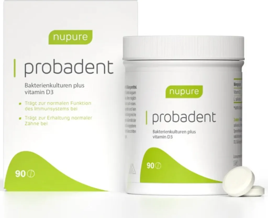 Nupure Probadent Probiotique Flore Buccale Citron - Cure de 90 Pastilles