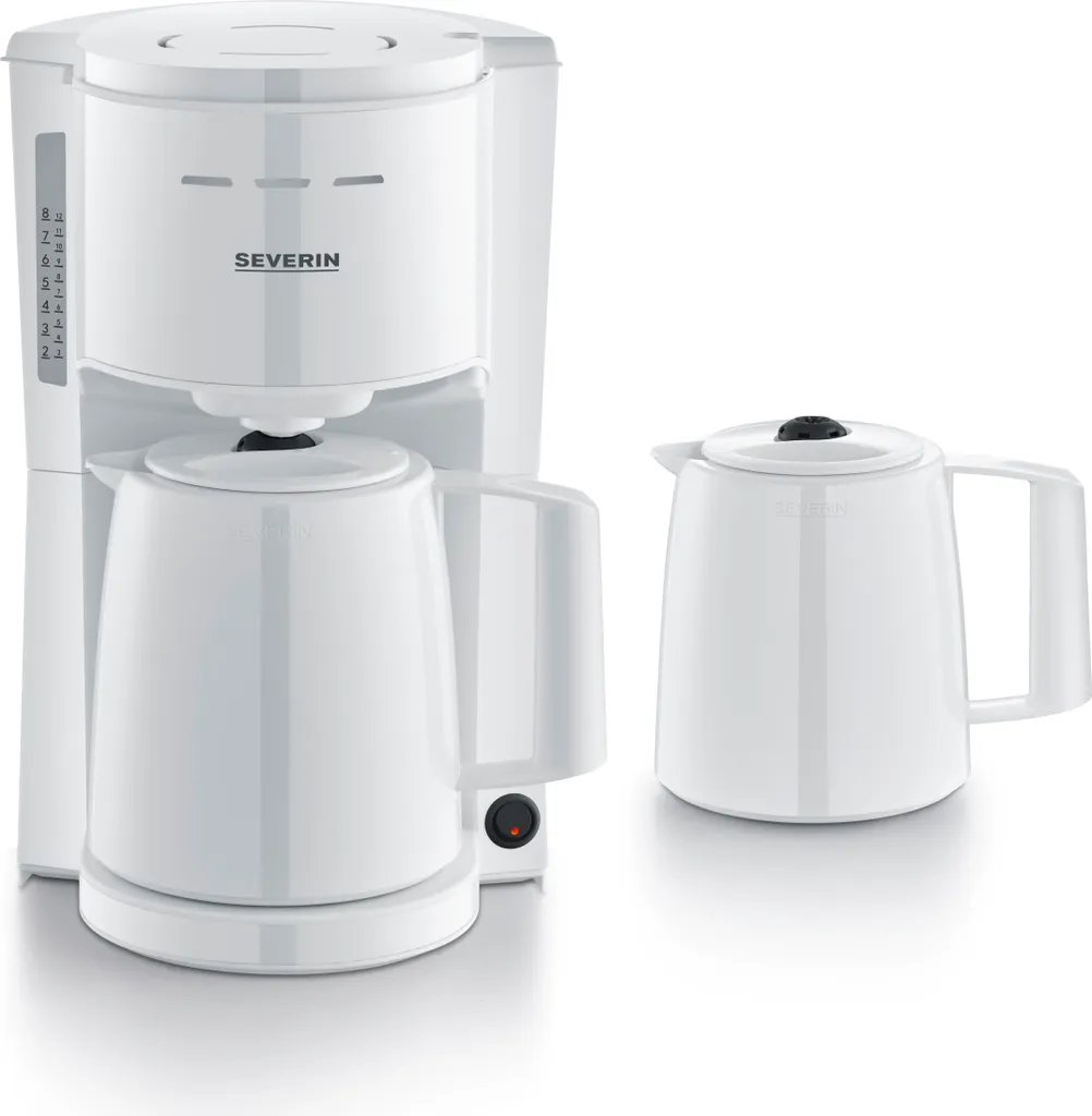 Café toujours chaud avec la cafetière Severin KA9309 et 2 carafes