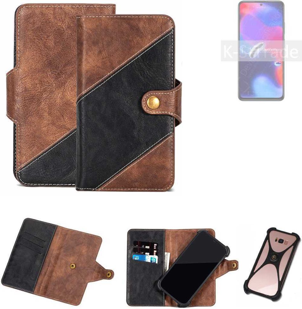 K-S-Trade Handyhülle Schutzhülle Bookstyle Case kompatibel mit Xiaomi Redmi Note 11 Pro+ India Klapphülle Cover Hülle Schutztasche 1x
