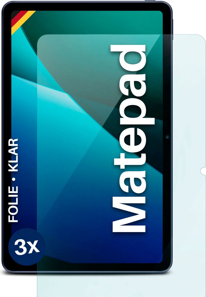moex® 3x Schutzfolie kompatibel mit Huawei MatePad - Produktbild 