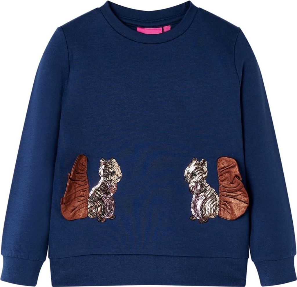 Kinder-Sweatshirt Marineblau 140