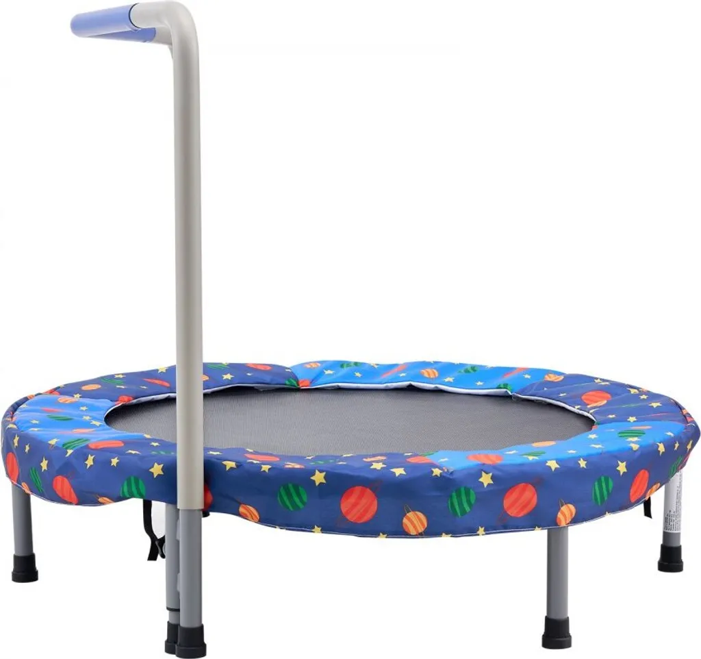 Trampoline pliable bleu 91 cm avec structure robuste de 100 kg - 12