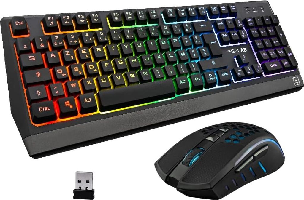 Clavier - Souris Sans fil Combo Tungsten Tastatur- und Maus-Set, Ultimative kabellose Freiheit und Effizienz in elegantem Schwarz