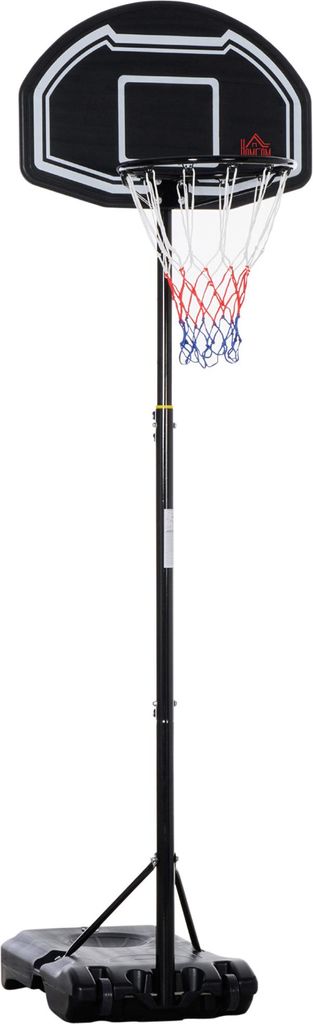 Basketballkorb Outdoor für Jugendliche, 160-210 cm Höhenverstellbarer Basketballständer mit Rollen