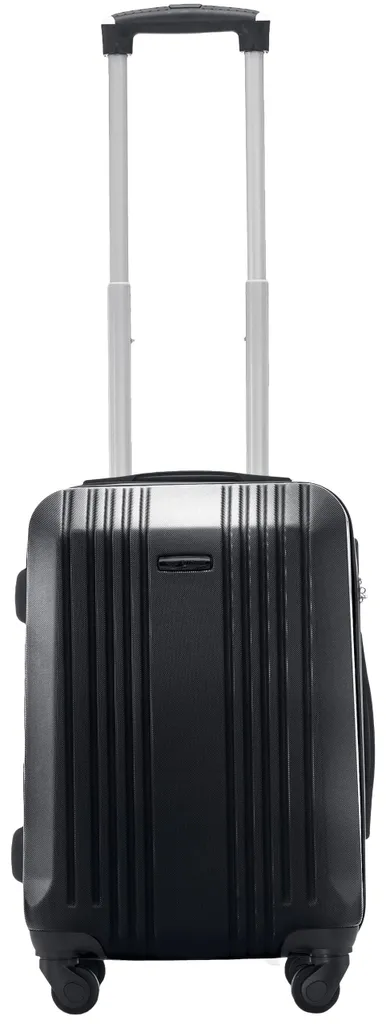 Valise de voyage légère grise, design moderne et serrure à code fixe