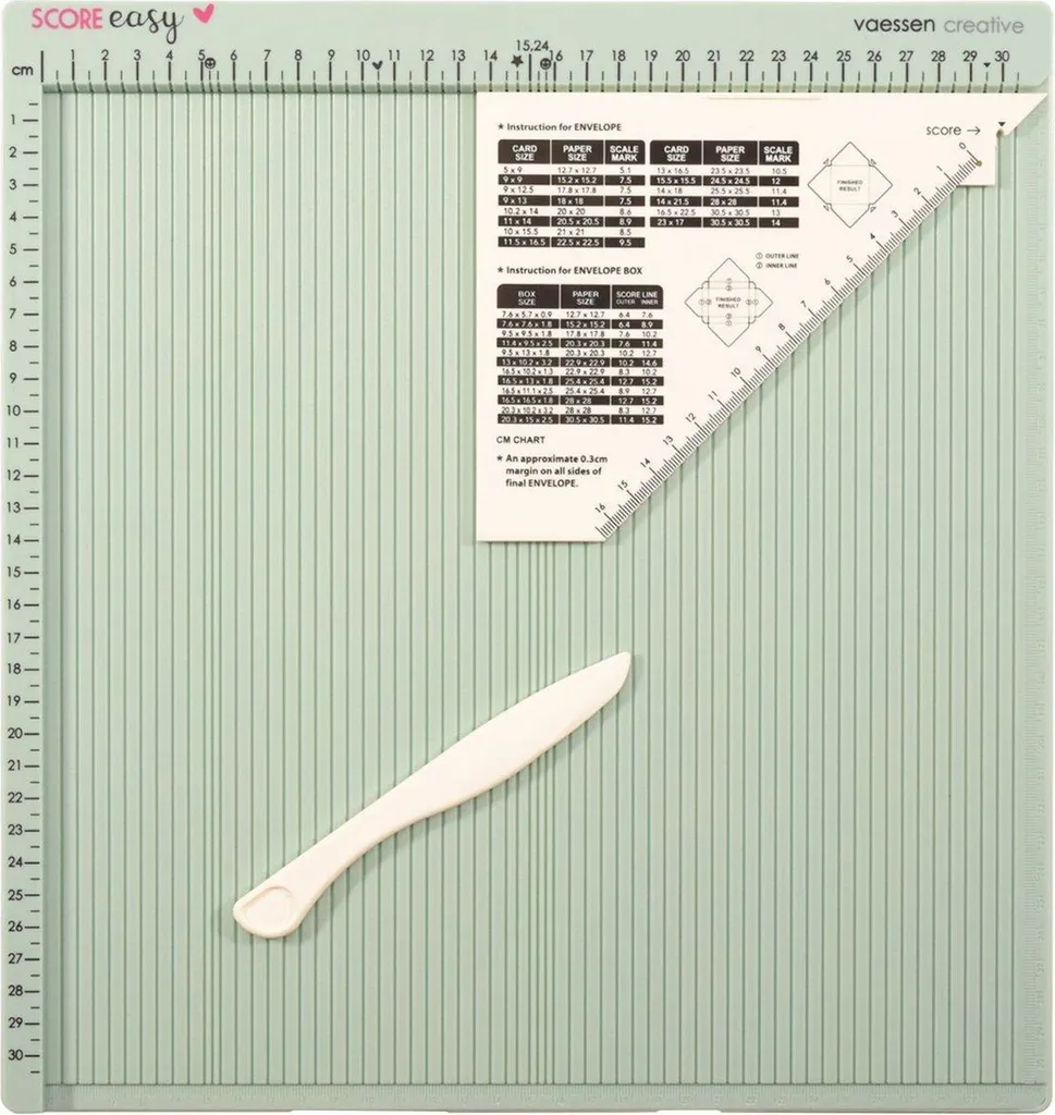 Fini les plis ratés avec la planche à rainurer Score Easy Grande menthe