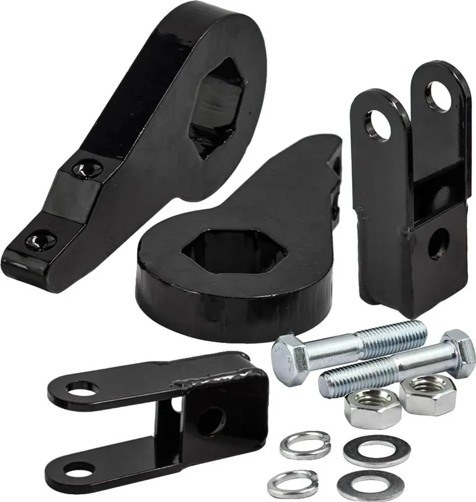 Kit di livellamento, struttura in acciaio forgiato, altezza regolabile da 1 a 3 pollici, dimensioni articolo 28cm x 20cm x 11cm, peso 4950g