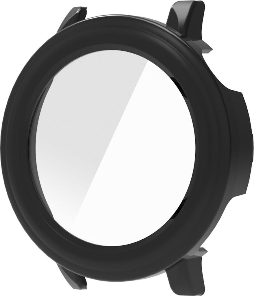 Für Huawei Watch GT 5 Pro 42mm Kunststoff Watch Hülle + Schutz Hart Glas Schwarz
