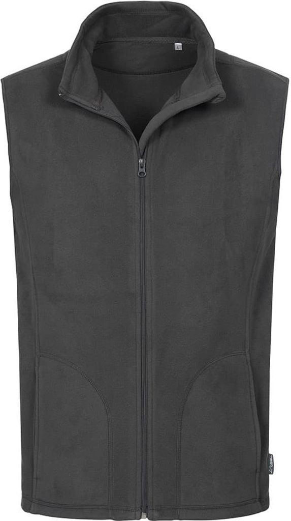 Stedman Herren Active Fleece Gilet AB290 (L) (Grau)