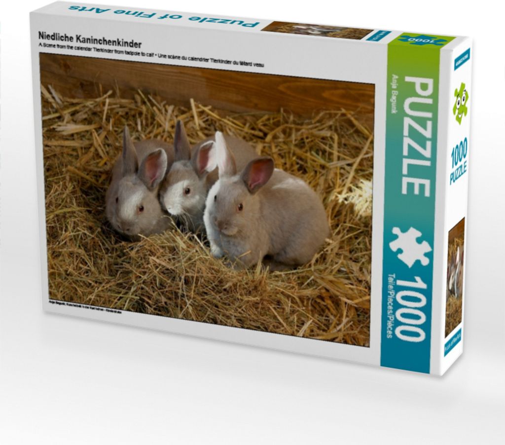 Calvendo Niedliche Kaninchenkinder 1000 Teile Puzzle quer 640x480mm, Bagunk Anja; 7353055