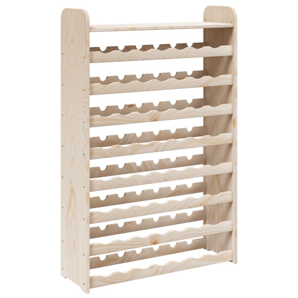 vidaXL Stojak na wino z górną półką 72,5x25x111,5 cm lite Zdjęcie produktu 