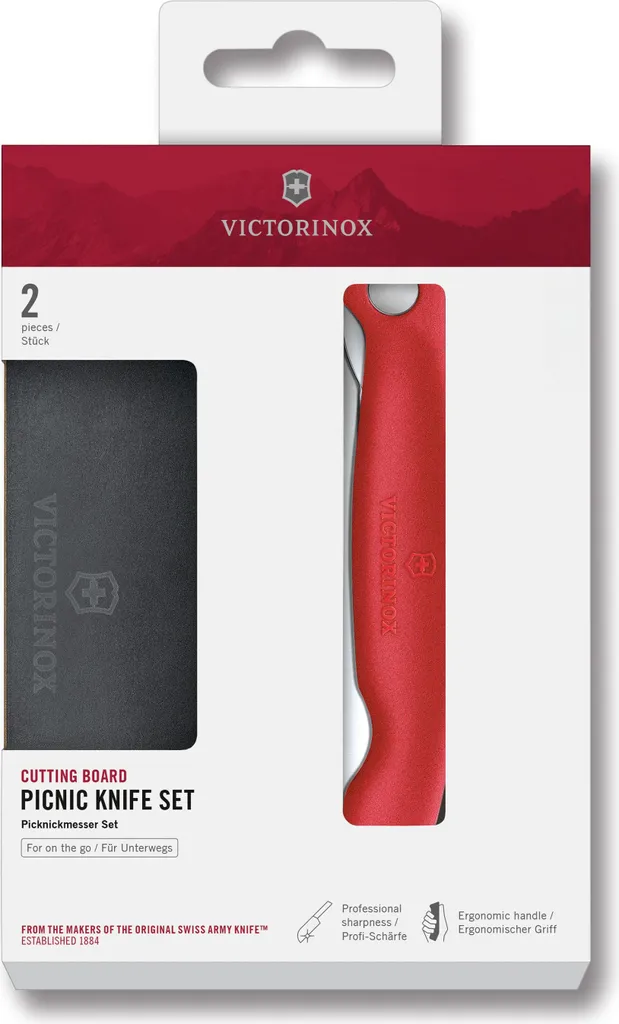 Kit pique-nique Victorinox : planche à découper et couteau de table pliable