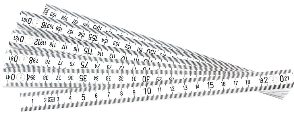 BRÜDER MANNESMANN Maßstab 810-PVC-2M 2m Zdjęcie produktu 
