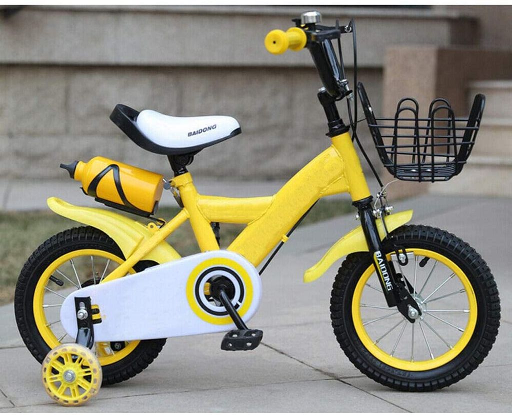 16" Kinder Fahrrad Rad Kinderfahrrad Mädchen Jungen fahrrad für Kind Gelb 
