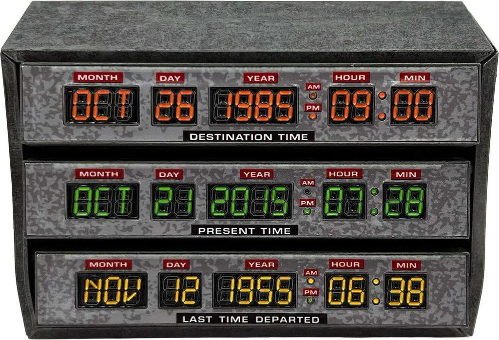 Déco bureau Time Circuits Retour vers le futur - 10 cm de pur cinéma