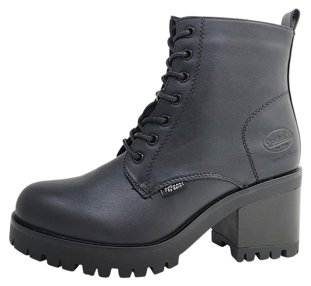 Dockers, scarpe da uomo, stivali con lacci, neri, casual Immagine del prodotto 